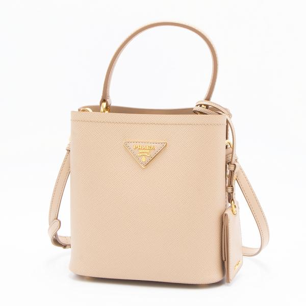 【希少カラー‼️】プラダ ワンショルダーバッグ クロスボディ レザー ベージュ PRADA プラダ ショルダーバッグ(2WAY仕様) ベージュ 1BA217 2ERX