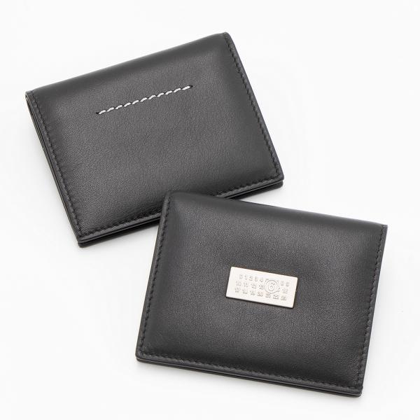 MM6 エムエムシックスメゾンマルジェラ 2つ折り財布 ブラック NUMERIC