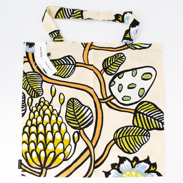 marimekko（マリメッコ） トートバッグ サンド×ウォームオレンジ Tiara