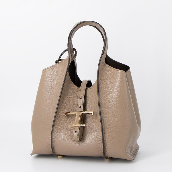 TOD'S（トッズ） トートバッグ ミニ ベージュ T TIMELESS T タイムレス