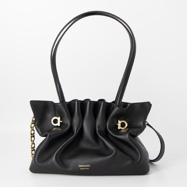 FERRAGAMO（フェラガモ） トートバッグ(2WAY仕様) ブラック SOFT BAG