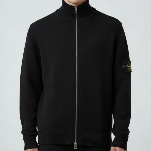 STONE ISLAND（ストーン アイランド） メンズ フルジップニット LIGHT