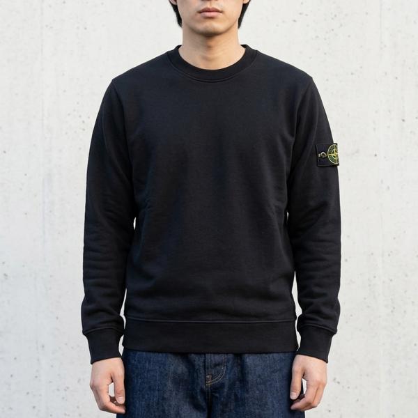 ストーンアイランド STONE ISLAND スウェットシャツ ORGANIC COTTON FLEECE 6100060 S0051 V0029 BLACK