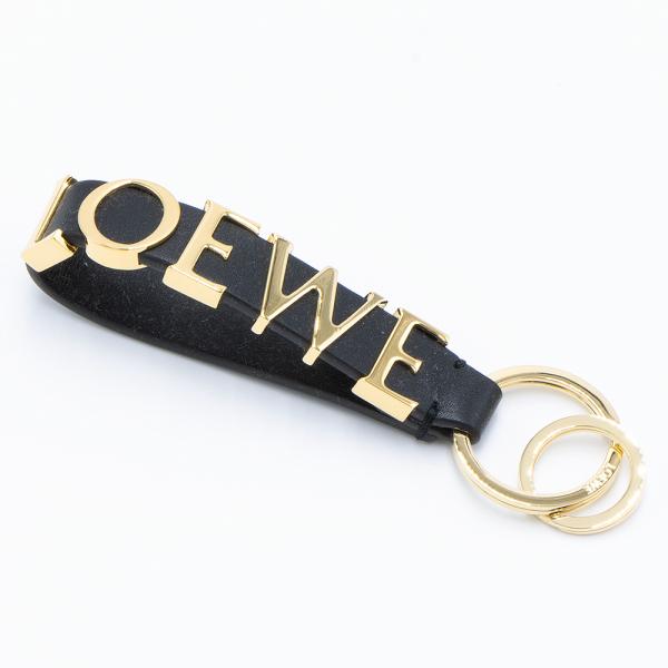 LOEWE キーホルダー ブラック ブラウン LOEWE ロエベ キーリング ブラック Bold Keyring C554231X42
