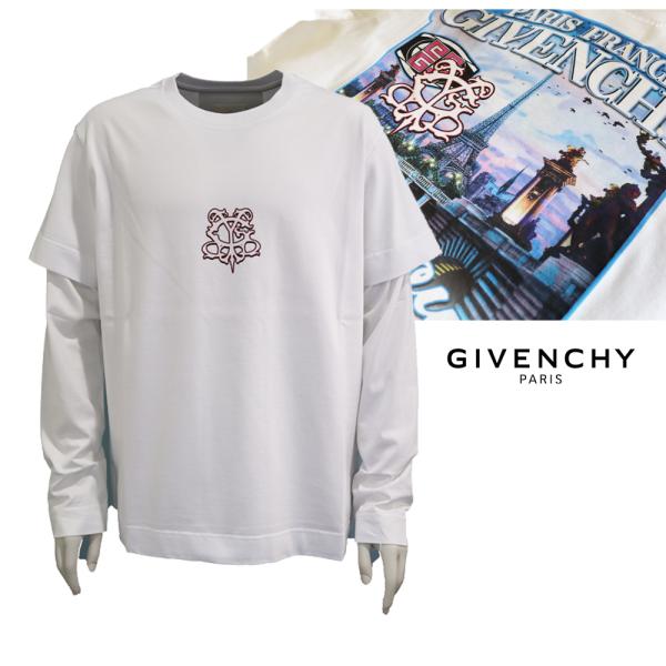 GIVENCHY ジバンシィ 22AW レイヤードTシャツ メンズ XL Givenchy レイヤード Tシャツ | ブラウン | FARFETCH JP