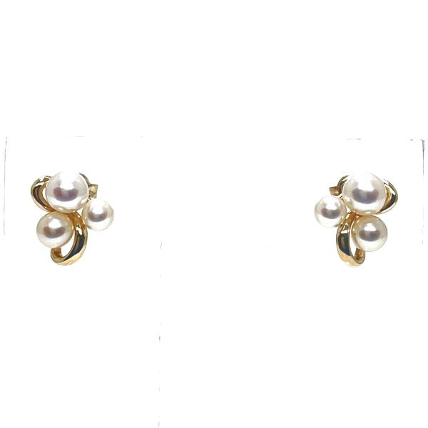 TASAKI（タサキ） パールピアス K18YG 3.4〜4.6mm ベビーパール アコヤ
