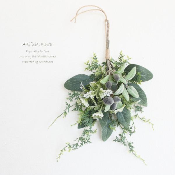 専用＊オリーブ　フェイクスワッグ grandgrue_v-292