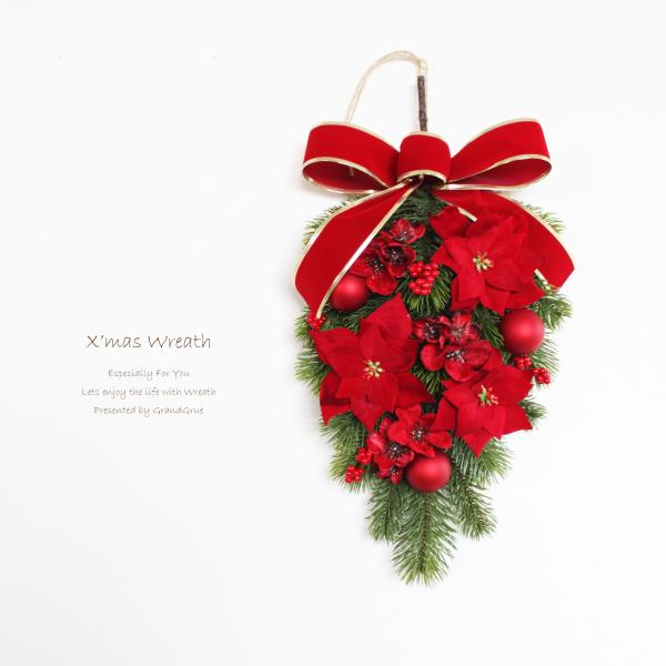 クリスマスリース 送料無料 スワッグリース