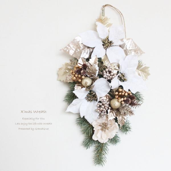 クリスマスリース 送料無料 スワッグリース X-6063