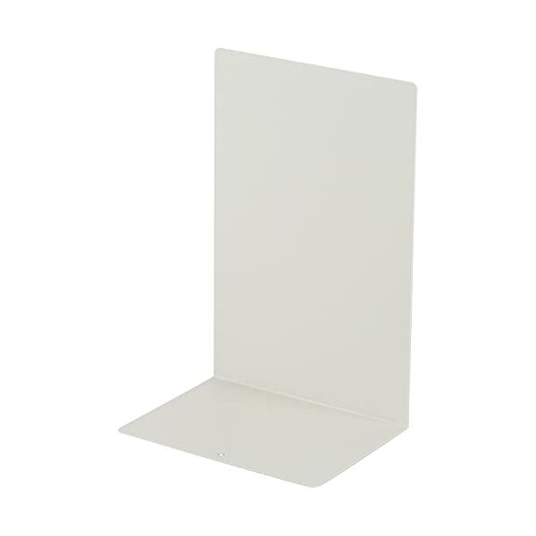 デスクの端まで使用できる大型サイズのL型ブックエンドです。1.2mm の板厚は剛性が高く分厚いファイルや大きな書籍などをしっかり支えます。