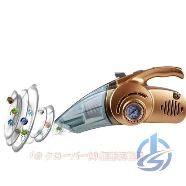 車載掃除機 車内掃除機 カークリーナー ハンディクリーナー 12V シガーソケット ioso 強吸引力 車載用 清掃 簡単 便利 カー用品 乾湿両用 空気入れエアゲー