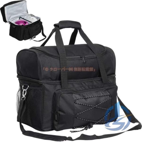 バッグ 2ボール用ボウリングバッグ キャリーバッグ 仕切り付 仕切り付きボウリング用品バッグ ioso ハンドル付きボウリングキャリーバッグ ボウリングトート