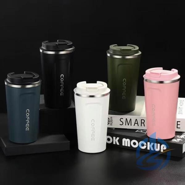 コーヒーカップ 保冷 保温 車用 タンブラー マグカップ ピンク 白 コップ ioso 水筒 直飲み 蓋付き 通勤 ビジネス ボトル ステンレス製 軽量 漏れ防止