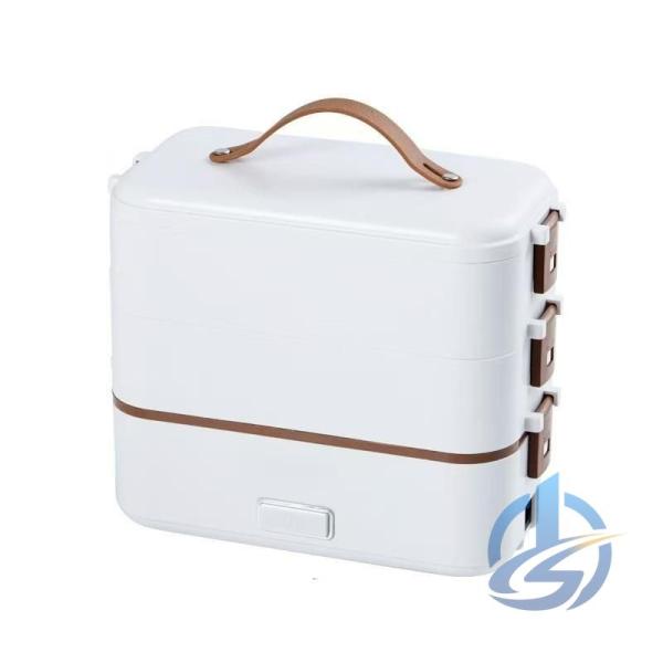 電気弁当箱 一人用 炊飯器 弁当箱炊飯器 加熱弁当箱 保温弁当箱 3段式 炊く 蒸す ioso 加熱 3役 時短 炊飯 早炊き 調理 コンパクト 職場 一人暮らし