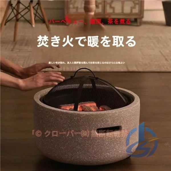 ポータブル 屋外 ファイヤーピットテーブル 大型焚き火台 蓋付き 防雨 防塵 ioso 屋外用ファイヤーピット BBQ調理 炊き火台 焚き火ファイヤーピット