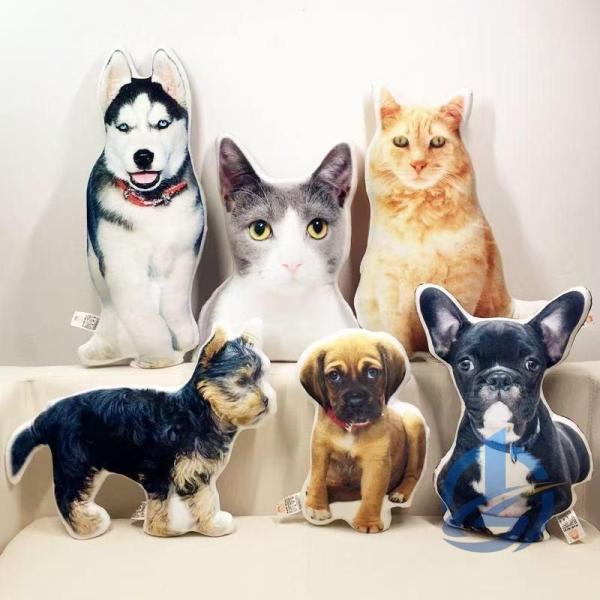 オリジナル オーダーメイド クッション 愛犬 愛猫 結婚式 写真入りメモリアル ioso ギフト 誕生日 プレゼント 昔の写真で 成長の記録 記念 スター お手入れ簡単