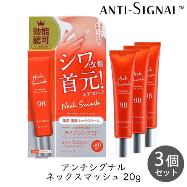 GRANT NECK PACK 美容ミスト付 ビジナル アンチシグナル ネックスマッシュ 20g 3個 首 デコルテ