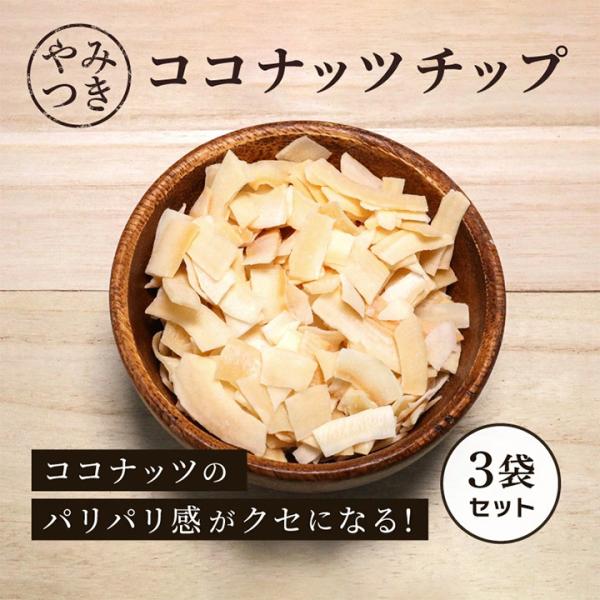 ココナッツチップス 75g 3袋セット タイ産 クノップ ココナッツチップ ココナッツ おやつ ドライフルーツ 爆買