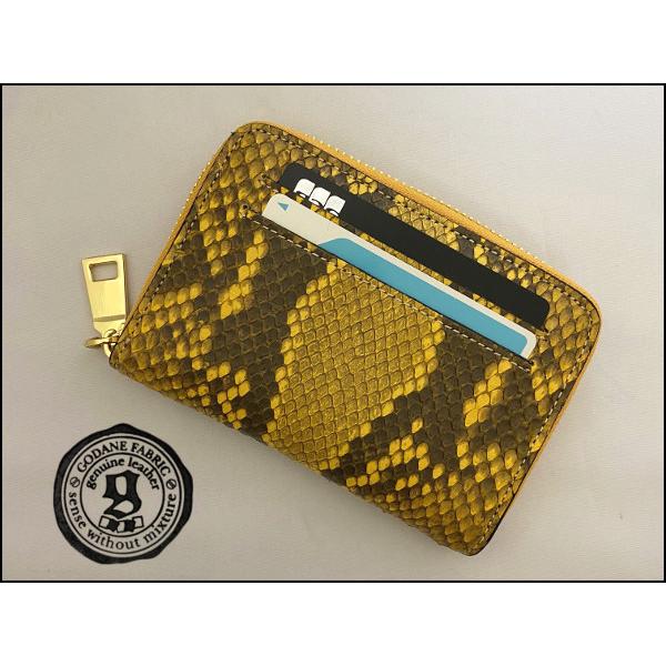 ゴダン GODANE ダイヤモンドパイソン ケース ミニ財布  小銭入れ 折財布 カードケース SPPW1106.GD.NAT ナチュラルカラー ゴダン GODANE ダイヤモンドパイソンミニ財布 コインケース 小銭入れ