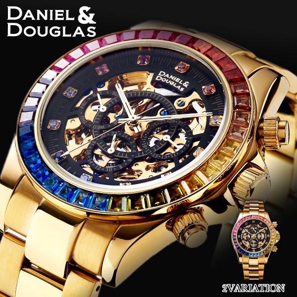 DANIEL & DOUGLAS 自動巻き時計 ゴールド DANIEL DOUGLAS自動巻き時計 ゴールド
