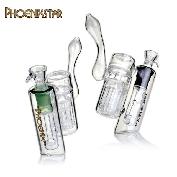 喫煙具 ガラスボング PHOENIX STAR Wパーコレーターバブラー Glass