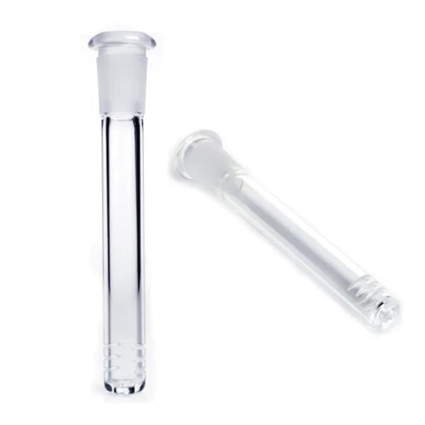 14mm/18mmジョイントの標準的なボング用ダウンステムです。熱衝撃に強いボロシリケイトガラス製。【商品詳細】サイズ：長さ(連結部下)6.8cm/7.8cm/9.8cm/11.5cm火皿ジョイントサイズ：14mm本体ジョイントサイズ：18...