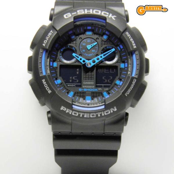 新品未使用　CASIO G-SHOCK GA-100-1A2 デジアナ GA-100-1A2 | CASIO