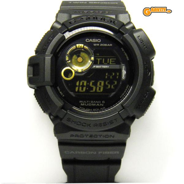 【極美品】G-SHOCK マルチバンド6 マッドマン GW-9300 G-SHOCK GW-9300GB-1JF ブラック×ゴールドシリーズ MUDMAN(マッドマン