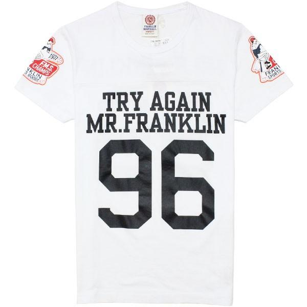 フランクリンマーシャル メンズ Mr Franklin 96 Tシャツ White Franklin Marshall クルーネック 半袖 Buyee 日本代购平台 产品购物网站大全 Buyee一站式代购 Bot Online
