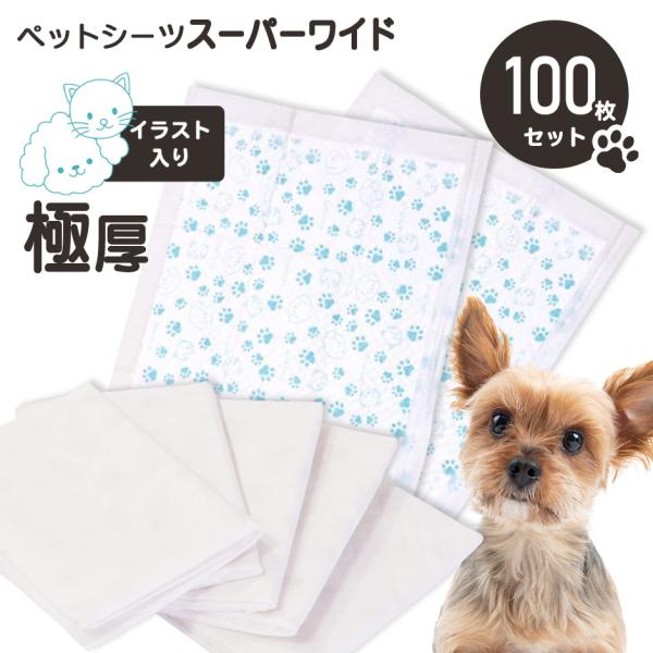 新作続 ペットシーツ 薄型スーパーワイド5枚 60×90cm 犬 新品未使用品 HONEYCARE ハニーケア ペットシーツ 中厚型 レギュラー 100枚x4袋(400枚) (スーパーワイド 25枚x4袋(100枚))