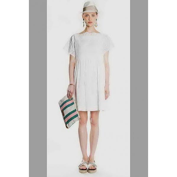 MAXMARA WEEKEND LINE LETIZIA レース&刺繍デザイン コットン  