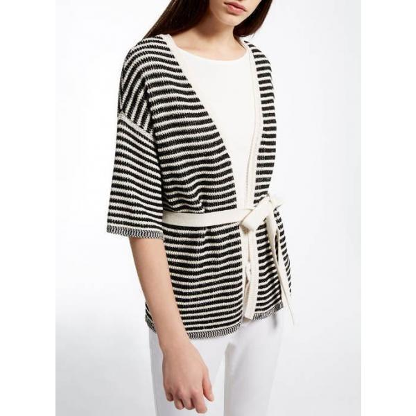 WEEKEND MaxMara:コットンリネンラップオーヴァーカーディガン送料込 WEEKEND MaxMara:コットンリネンラップオーヴァーカーディガン送料込