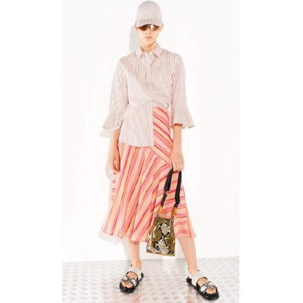 Max Mara BOLERO ベルスリーブ ストライプコットンブラウス SPORTMAX 