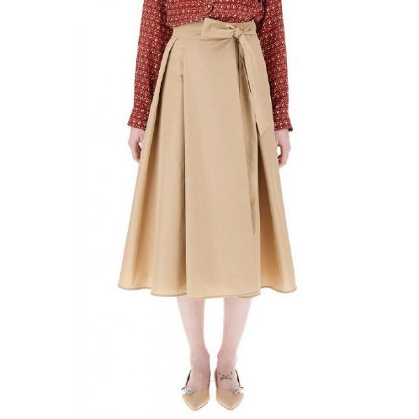 MAXMARA WEEKEND LINE SACHA コットンタフタ フレアフィットスカート 