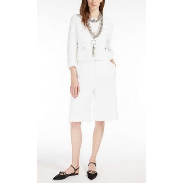 MaxMara ノーカラーツイードジャケット 楽天市場】ツイード ジャケット ノーカラー（ブランドマックス