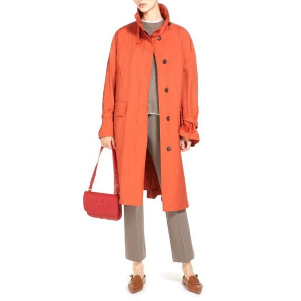 Max Mara STUDIOトレンチコート スプリングコート 赤 レインコート Max Mara STUDIOトレンチコート スプリングコート 赤 レインコート