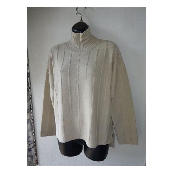 【MaxMara/マックスマーラ】Uネックリブニットプルオーバー ベージュ M MaxMara/マックスマーラ】Uネックリブニットプルオーバー ベージュ M