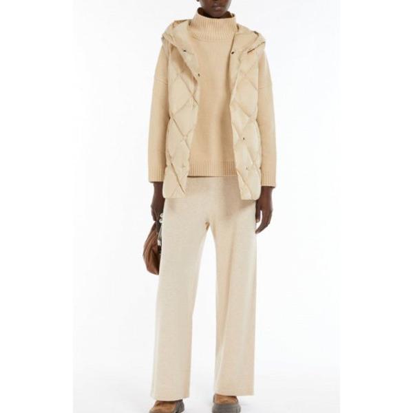 MAXMARA WEEKEND LINE FRUTTO-25 フード付 キルティングダウンジレ 