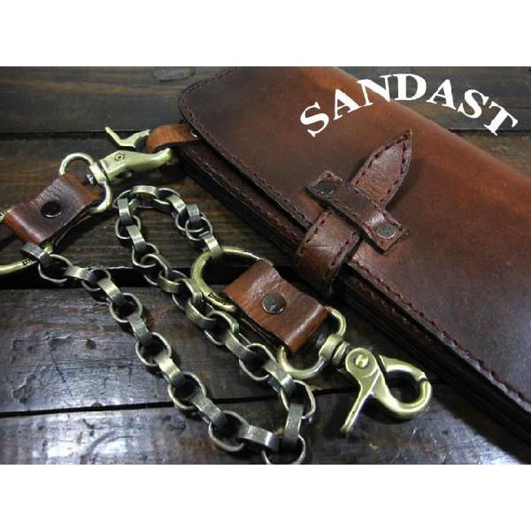 サンダスト SANDAST/サンダスト ベジタブルレザーチェーンウォレット 