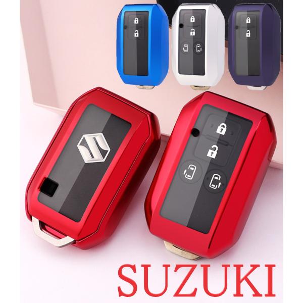 スマートキーケース スズキ クロスビー クリア窓付き キーケース 車