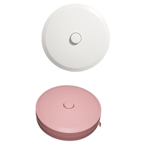 巻き尺 メジャー  2個セット ボタン 巻取り式 150cm 目盛り付 裁縫 手芸 サイズ 身体測定 コンパクト シンプル 巻尺 子ども 自宅　2個セット白とピンクの２個セットボタン巻取り式のコンパクトなメジャーです長さ　150cmまでのメ...