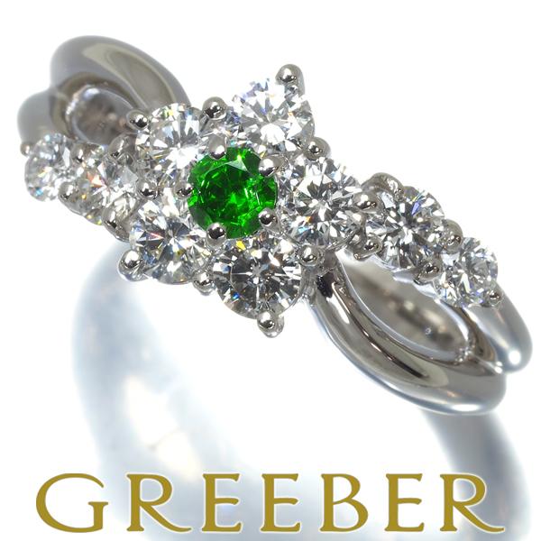 デマントイドガーネット 0.13ct ダイヤ ダイヤモンド 0.84ct フラワー
