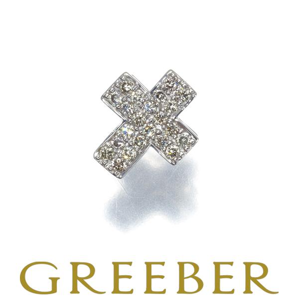 ライトブラウンダイヤ ペンダントトップ ダイヤモンド パヴェ クロス