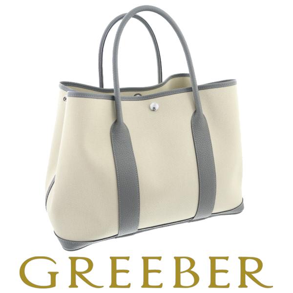 HERMES エルメス ガーデンパーティ PM ハンドバッグ グリメイヤー U刻 