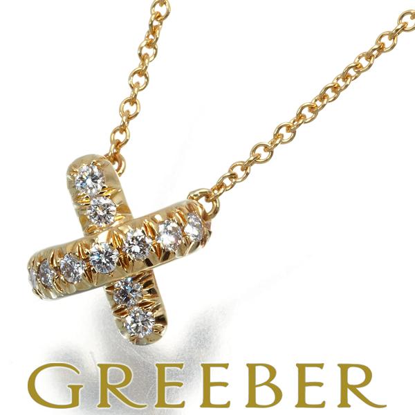 ティファニー ネックレス ダイヤ クロスステッチ K18YG BLJ 限界値下げ  