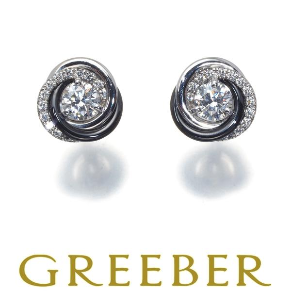 Cartier カルティエ ピアス ダイヤ トリニティ ルバン K18WG  