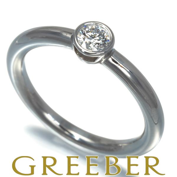 ティファニー リング ダイヤ 0.19ct ビゼット 12号 Pt950 BLJ 大幅 