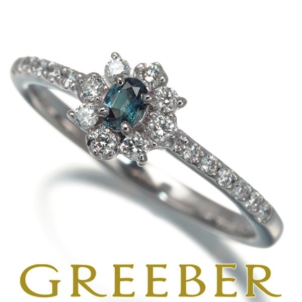 アレキサンドライト 0.10ct ダイヤ 0.22ct リング Pt900 指輪 GENJ 