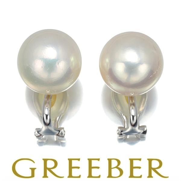 パール 真珠 14.1-14.3mm イヤリング K14WG ソーティングGENJ : 152899  