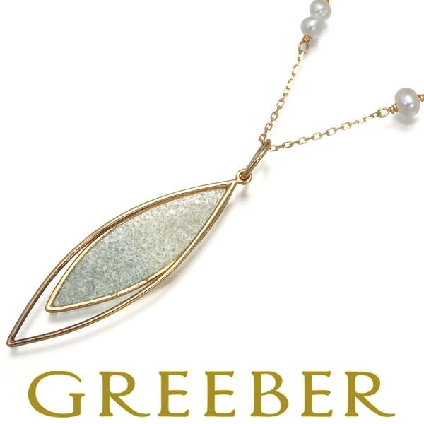 agete アガット ネックレス パール 真珠 2.8-3.2mm ロング K10PG BLJ  